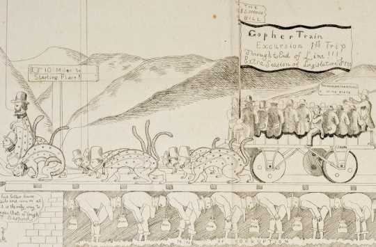 "Gopher Train" illustration