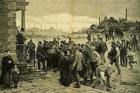 "The Strike," 1885. Print by Robert Koehler.  
