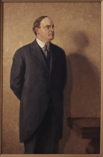 Official portrait of Minnesota Governor J. A. A. Burnquist, 1919. Painted by Carl A. Bohnen.