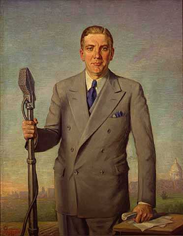 Floyd Olson's official gubernatorial portrait, 1937.
