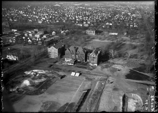 aerial photograph of Macalester College campus, 1921