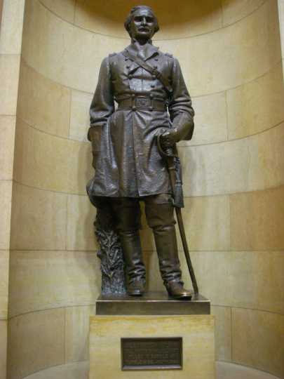Statue of Alexander Wilkin erected in the Minnesota State Capitol building in 1910.