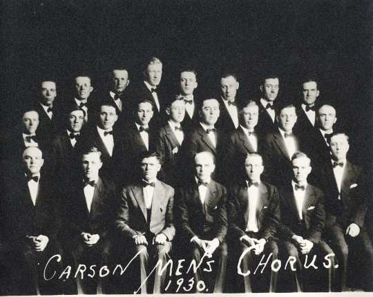 Photograph of the Carson Male Chorus