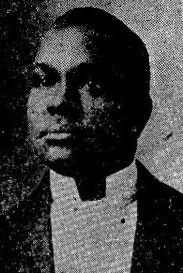 Black and white newspaper image of Charles H. Miller, c.1917. 