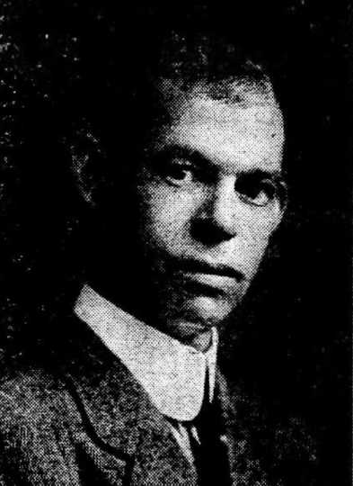 Black and white newspaper image of Charles Sumner Smith, c.1917.