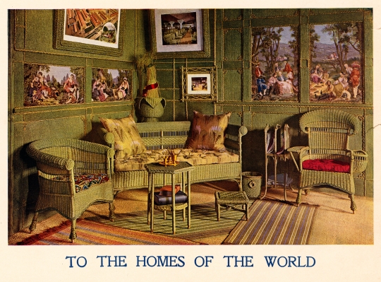 Color illustration of the Crex Carpet Company office c.1901.