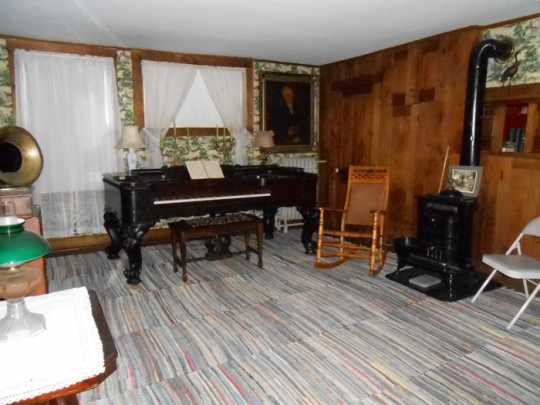 Music room in the Ames-Florida-Stork House
