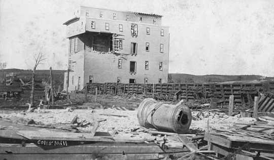 Cole's Mill after cyclone, Rochester.