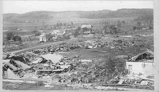 Aftermath of cyclone, Rochester. 