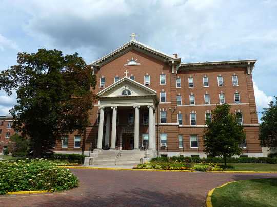 Color image of Derham Hall at St. Catherine University, July 26, 2009.