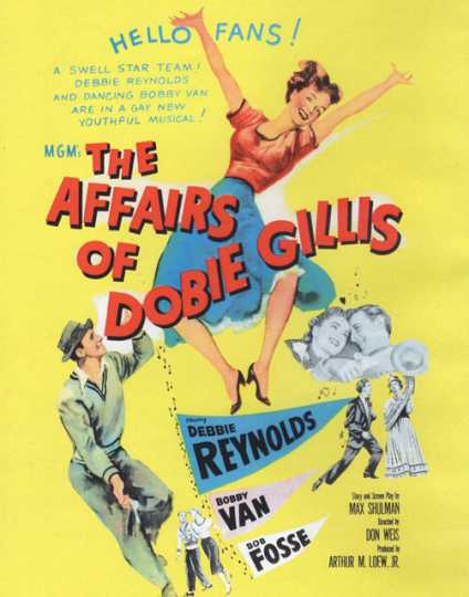 Poster for The Affairs of Dobie Gillis, the 1953 film adaptation of the novel of the same name by Max Shulman. 