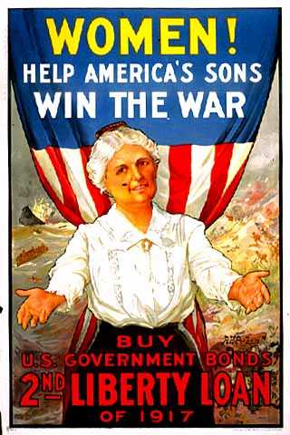 Color image of a World War I-era poster, 1917. 
