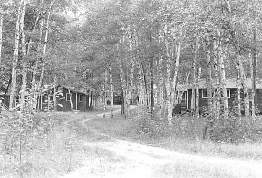 General view of Camp Rabideau, Chippewa National Forest, Beltrami County, 1974. Photograph Collection, Minnesota Historical Society, St. Paul