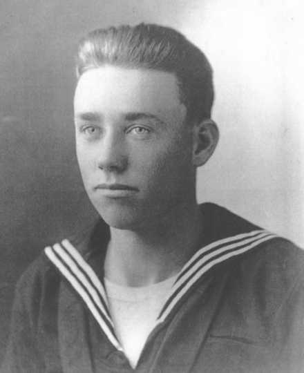Ervin T. Blix in his navy uniform
