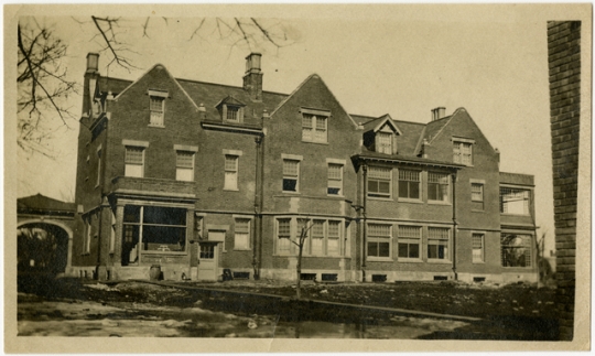 Rear view of the Irvine residence