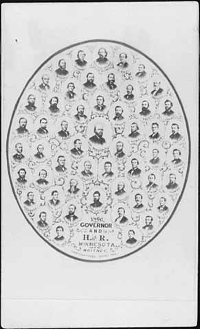 Governor William Marshall and members of the Minnesota House of Representatives