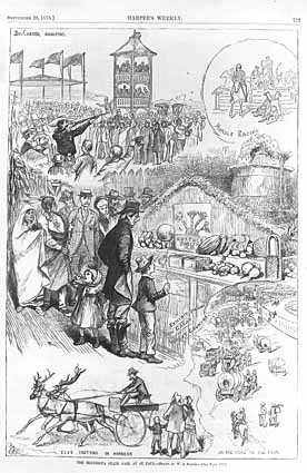 Black and white advertisement for the Minnesota State Fair, 1878. 