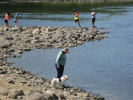 Visitors in Franz Jevne State Park