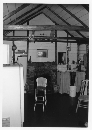 Kitchen inside Jun Fujita’s cabin