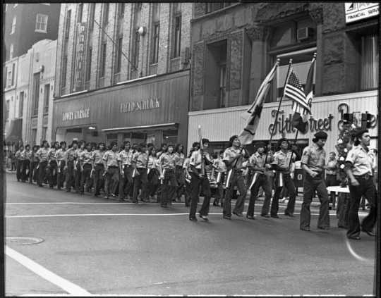 Brown Berets marching in Mexican Celebration Parade