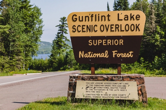 Gunflint Lake scenic overlook