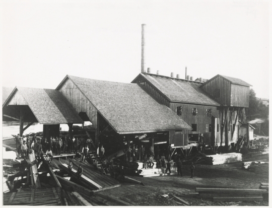 Walker, Judd & Veazie sawmill at Marine Mills, ca. 1882
