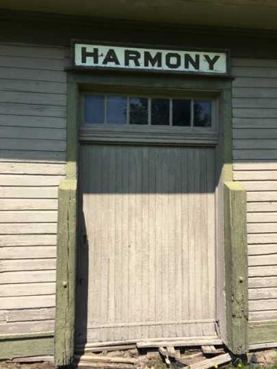 Photograph of Harmony Train Depot Freight Door