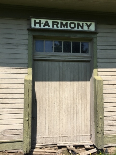 Photograph of Harmony Train Depot Freight Door