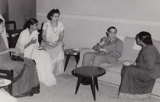 Hyman Berman with colleagues in India