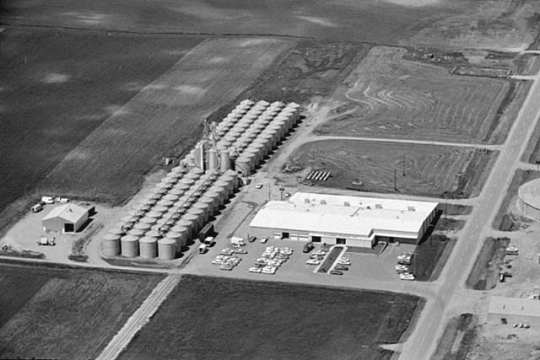 Black and white photograph of Willmar Poultry Company, Willmar, 1969.