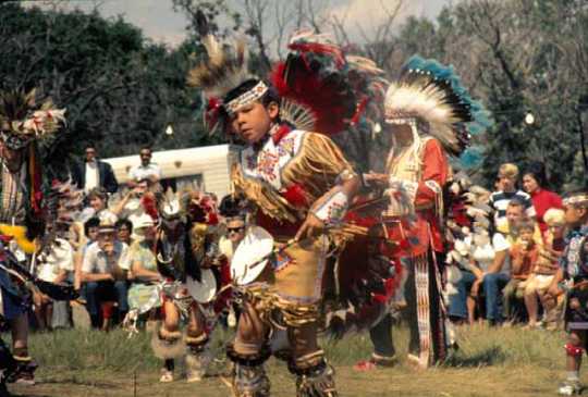 Child dancing at Shakopee Mdewakanton Sioux Community powwow