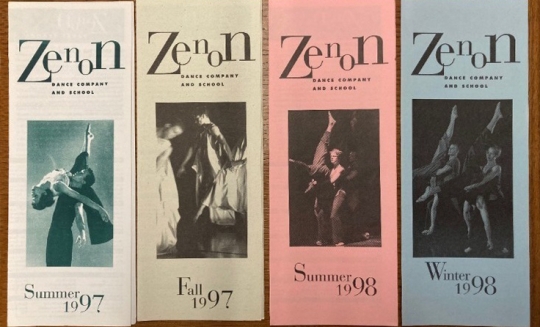 Zenon Dance Company and School brochures