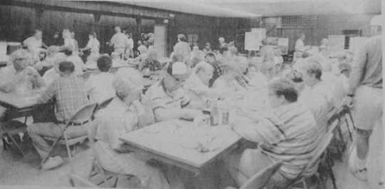 Lunch in the fire hall during Westbrook Hospital Days