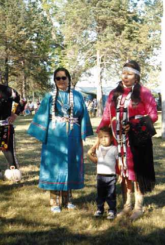 Participants at a powwow organized by the Prairie Island Dakota community and held on July 13, 1969. Photographed by Monroe P. Killy.