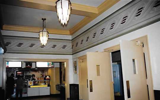 Color image of the lobby and concession area of Grand Theater, 2005.