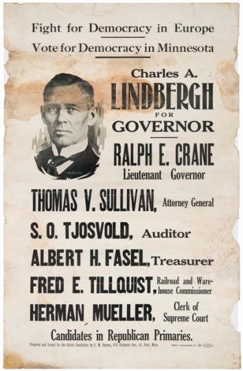 1918 campaign-event poster (St. Paul)