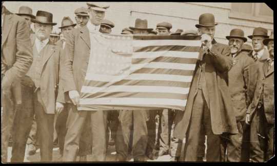 Charles A. Lindbergh Sr. at a Nonpartisan League meeting