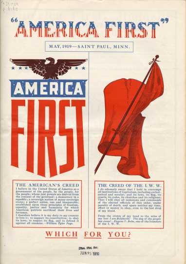 Cover of America First magazine