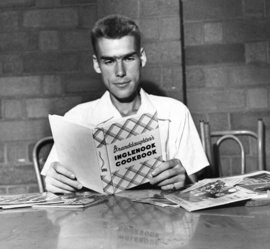 Black and white photograph of volunteer Harold Blickenstaff, c.1944.