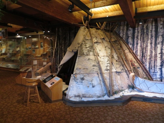 Interior of the Grand Portage National Monument Heritage Center