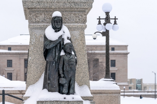 Knute Nelson Memorial (side view)