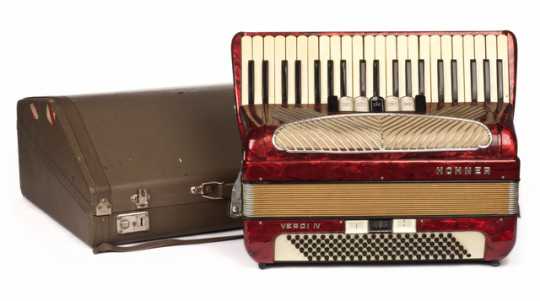 Photograph of Coya Knutson's accordion