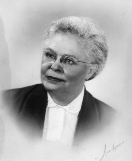 Black and white photograph of Lena O. Smith, first female African American lawyer in Minnesota, undated.