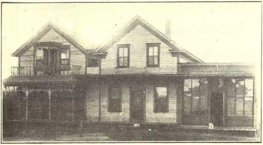 Black and white photograph of Louis Strunk Meat Market, originally printed in The Great Northwest Magazine, December 1909.