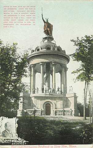 Colorized Hermann Monument postcard, ca. 1908. 