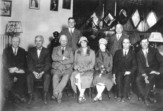 Members of the Board of Education in Hastings (Dakota County), 1927. Photograph by A. F. Raymond.