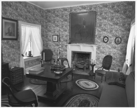 Henry Sibley House interior, ca. 1970s