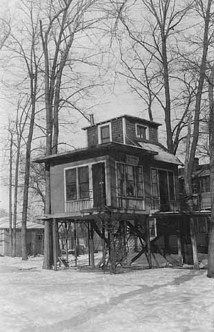 Charles Fremont Dight’s treehouse, 1936