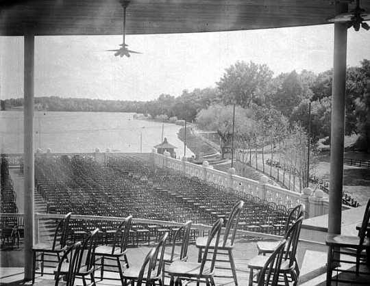 View of Lake Harriet from the pavilion