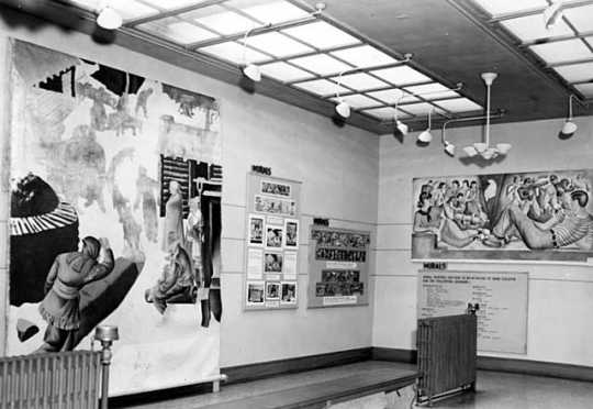 Black and white photograph of a Federal Art Project, Walker Art Center, Minneapolis, 1940. 